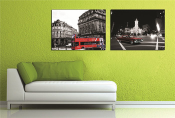 European Architecture France Paris Landscape Picture Wallpaper Canvas Material Art Painting Suitable for Cafes and Bars